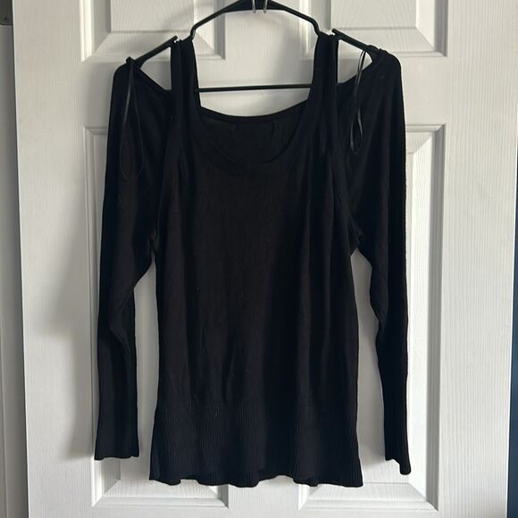Anthropologie A+ Jamie Open-Shoulder Knit Top Size 1X - Picture 8 of 8